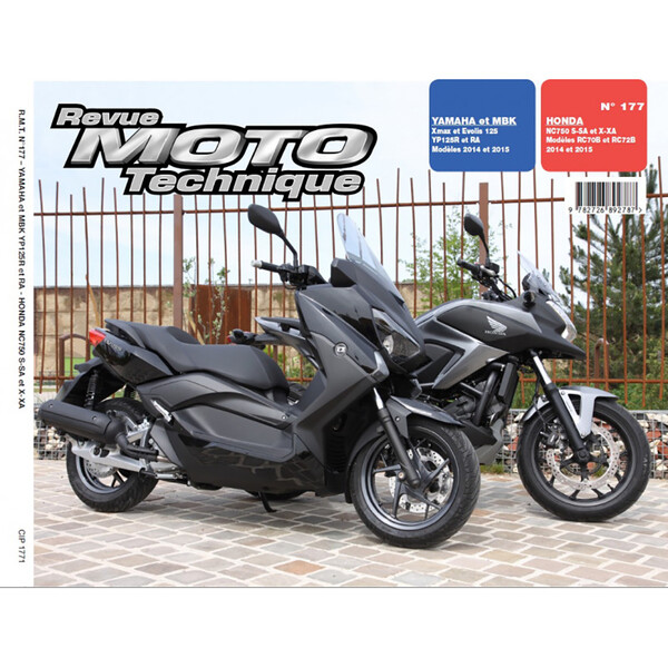 RMT HONDA 177 NC750 (2014-2015) en YAMAHA X-MAX125 (MBK EVOLIS) (2014-2015)