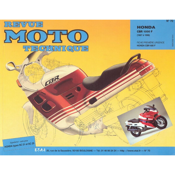 Rmt 70,2 HONDA CBR 1000 (1987-1996)