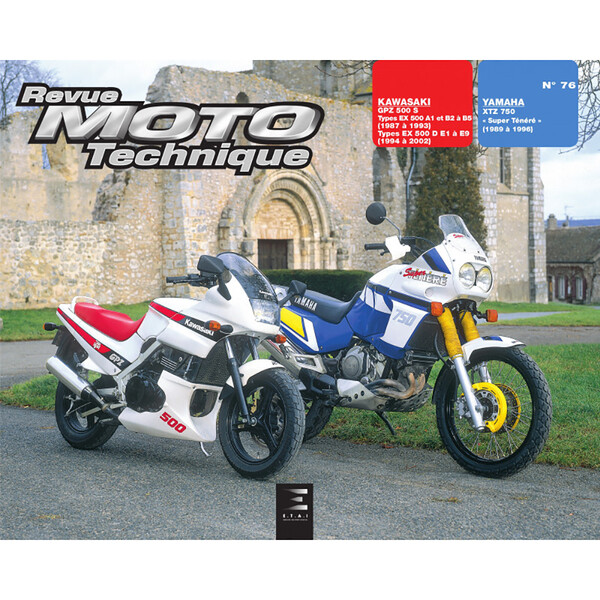 Rmt 76,5 KAWASAKI GPZ 500 S (1987-1993) en YAMAHA XTZ 750 (1989-1996)