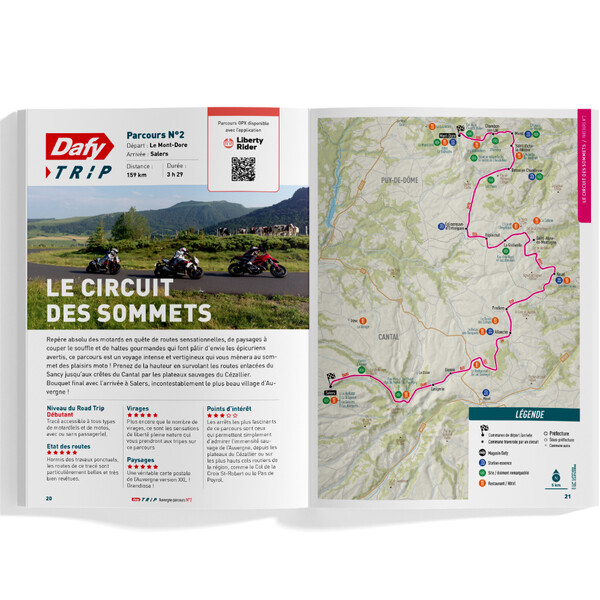 Roadbook Moto: Dafy Trip Auvergne