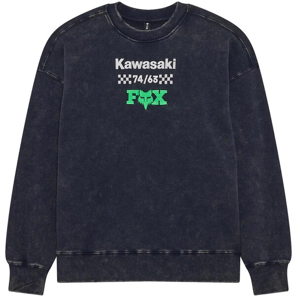 Kawasaki Zwaargewicht Fleece Crew Sweatshirt