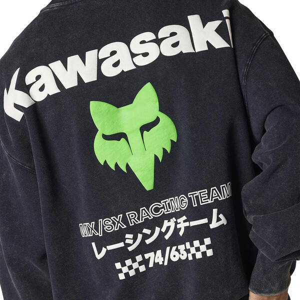 Kawasaki Zwaargewicht Fleece Crew Sweatshirt
