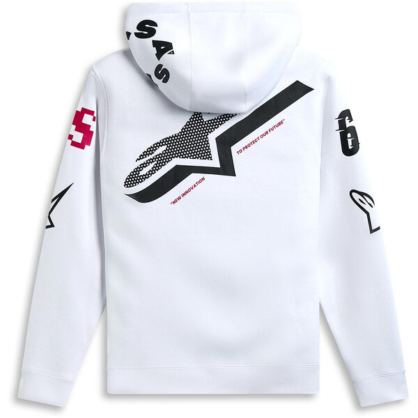 Variegate zip-up hoodie