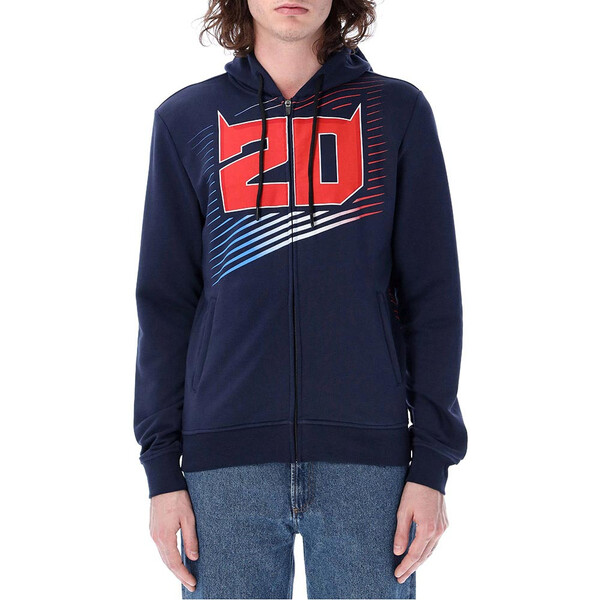 FQ20 N°1 sweatshirt met capuchon en ritssluiting