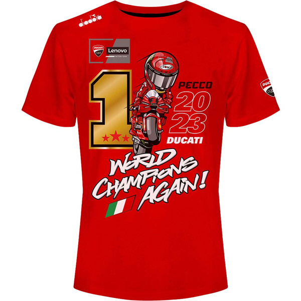 Wereldkampioen Bagnaia Ducati limited edition T-shirt