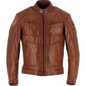Von dutch - Octane-jas - leer Von nederlands