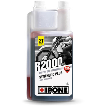 Semi-synthetische motorolie R2000 RS 1L aardbei - 2 takt motorfiets Ipone