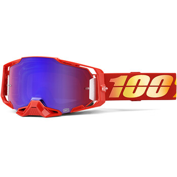 Armega Nuketown-masker - Rood/Blauwe spiegel 100%