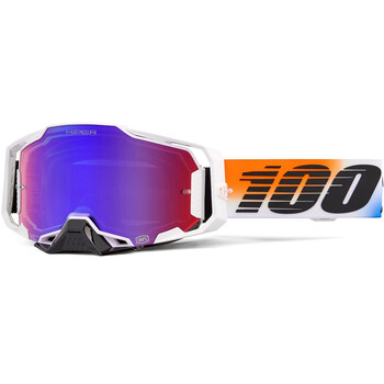 Armega United HiPER® Masker - Blauw/Rode Spiegel 100%