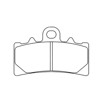 Remblokken van gesinterd metaal voor wegremmen - 1233A3+ Cl brakes