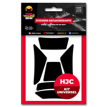 Easy Replica™ HJC Helm© stickers - Universele kit Fear The Yellow Bear