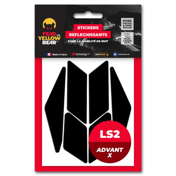 Easy Replica™ LS2 Advant X™-stickers Fear The Yellow Bear