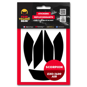 Easy Replica™ Scorpion Exo-1400 Air™ / Exo-1400 Air Evo II™ Stickers Fear The Yellow Bear