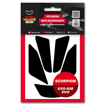 Easy Replica™ Scorpion Exo-930 Evo™ Stickers Fear The Yellow Bear