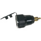 Dubbele DIN-adapter - USB QC3.0 Aluminium