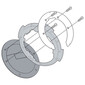 Beugel Tanklock Fantic Caballero Scrambler 125-250-500 (18-20) - BF43