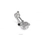Gesmeed koppelingsdeksel Yamaha Zilver LC1236P