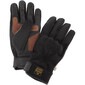 Leren handschoenen met stretch