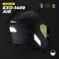 Scorpion Exo-1400 Air™ / Exo-1400 Air Evo II™ reflecterende stickers.