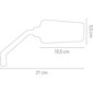 Formula-spiegel - schroefdraad van 8 en 10 mm